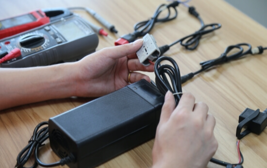 Custom battery charger connectors developed from drawings, specifications or physical samples for OEM projects.
