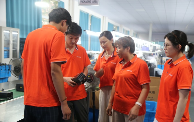 Custom battery charger production coordination across engineering, quality control and sales to match approved specifications.