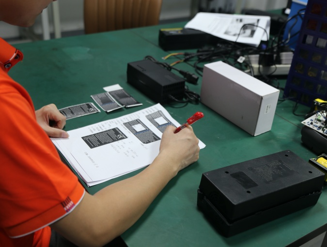 OEM battery charger sample approval with controlled records for electrical parameters, connectors, housing and packaging.