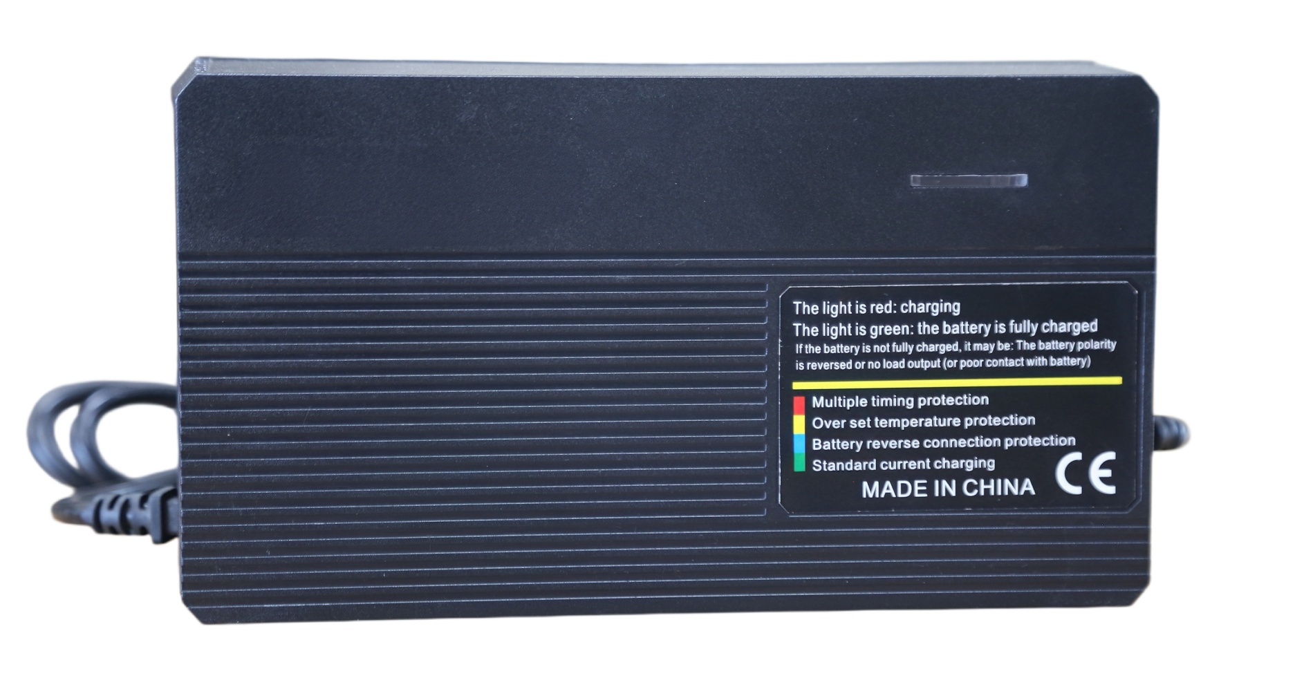 Custom 60V 10A lithium battery charger for 50-80Ah packs, matched to the BMS, connector, cable, and operating conditions.