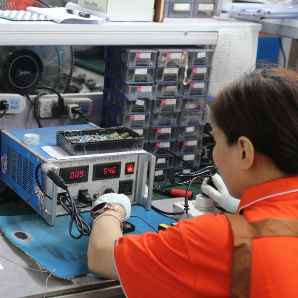 OEM battery charger electrical performance testing verifies output voltage, charging current and operating status.