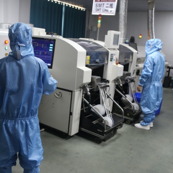 SMT and soldering area at Linjia’s OEM battery charger factory for repeatable PCB and PCBA production.
