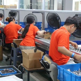 LLinjia China battery charger manufacturing base supporting OEM and ODM production, testing, packing, and export supply.