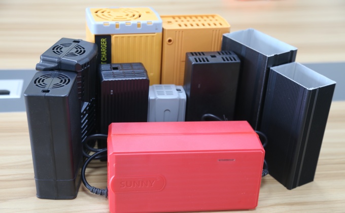 Custom battery charger housing options for different OEM product designs

