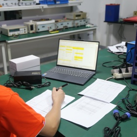 Custom battery charger mass production follows approved samples and confirmed specifications with controlled project changes.