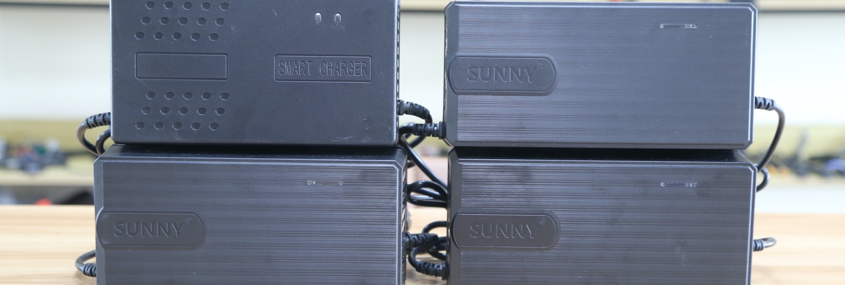 Linjia e-bike battery chargers from a China manufacturer supporting battery specification matching for OEM projects.