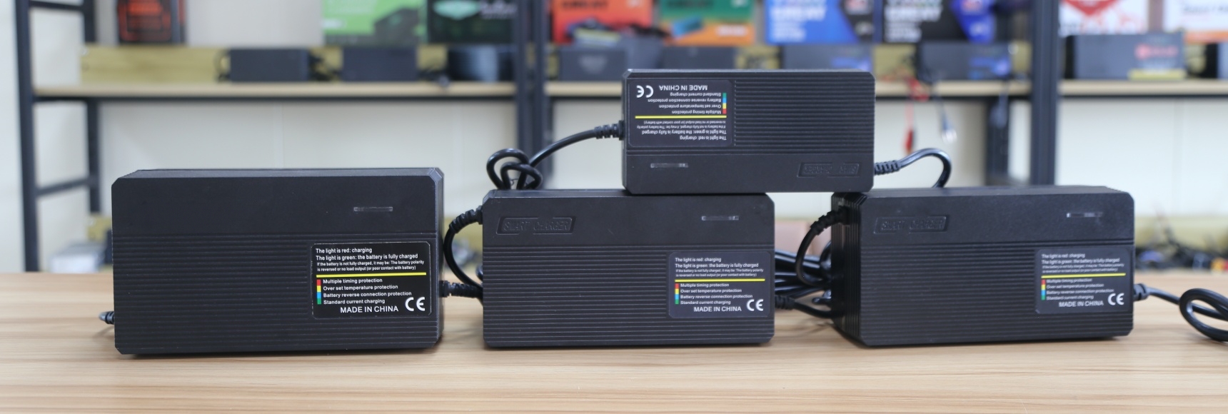 Linjia E-rickshaw battery chargers for OEM projects, matched to battery specifications and market requirements.