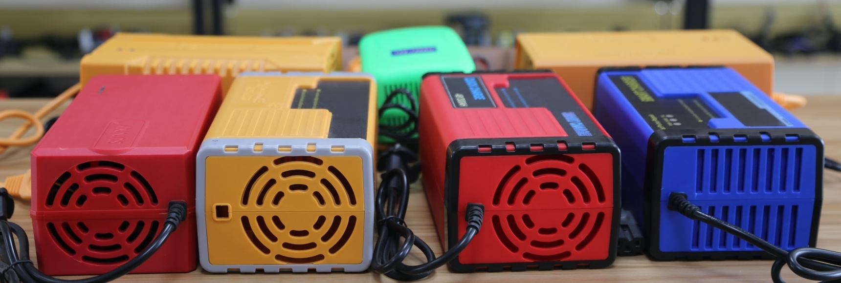Linjia electric motorcycle battery charger manufacturer supporting custom OEM specifications for B2B buyers.