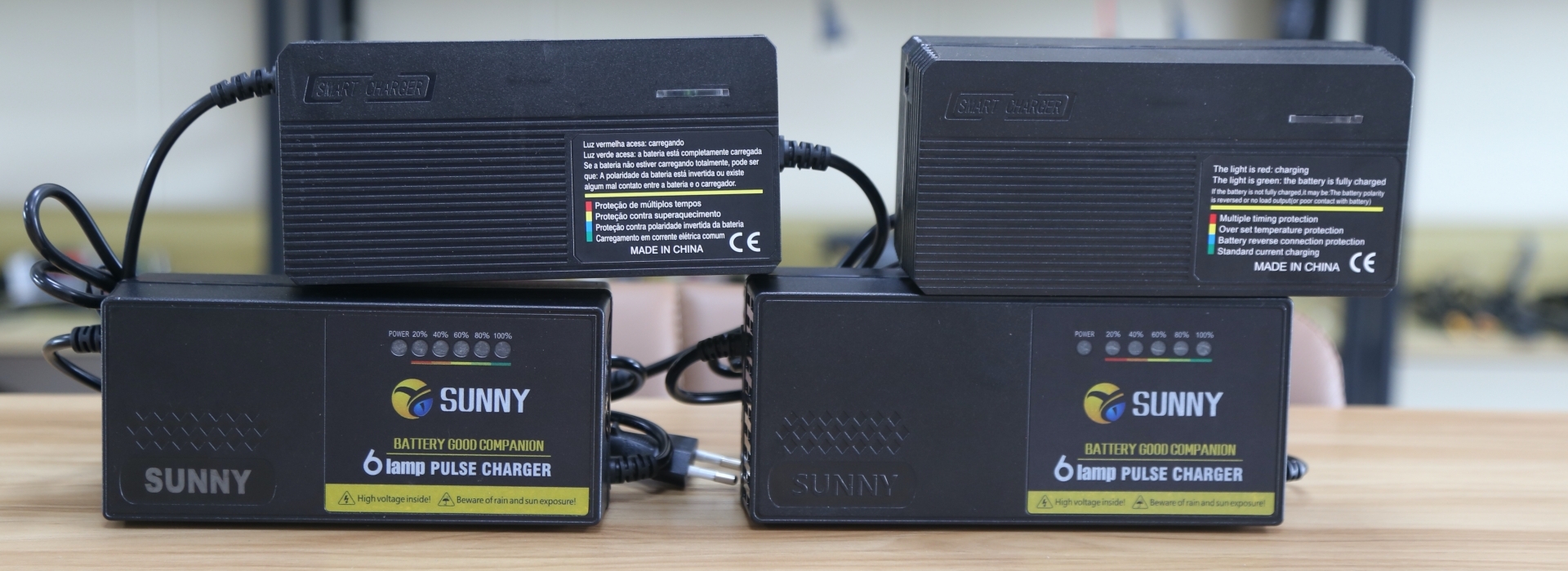 Linjia 48V, 60V and 72V electric motorcycle battery chargers for custom OEM and ODM projects.