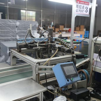 Semi-automated final assembly lines support repeatable OEM battery charger production for approved product configurations.