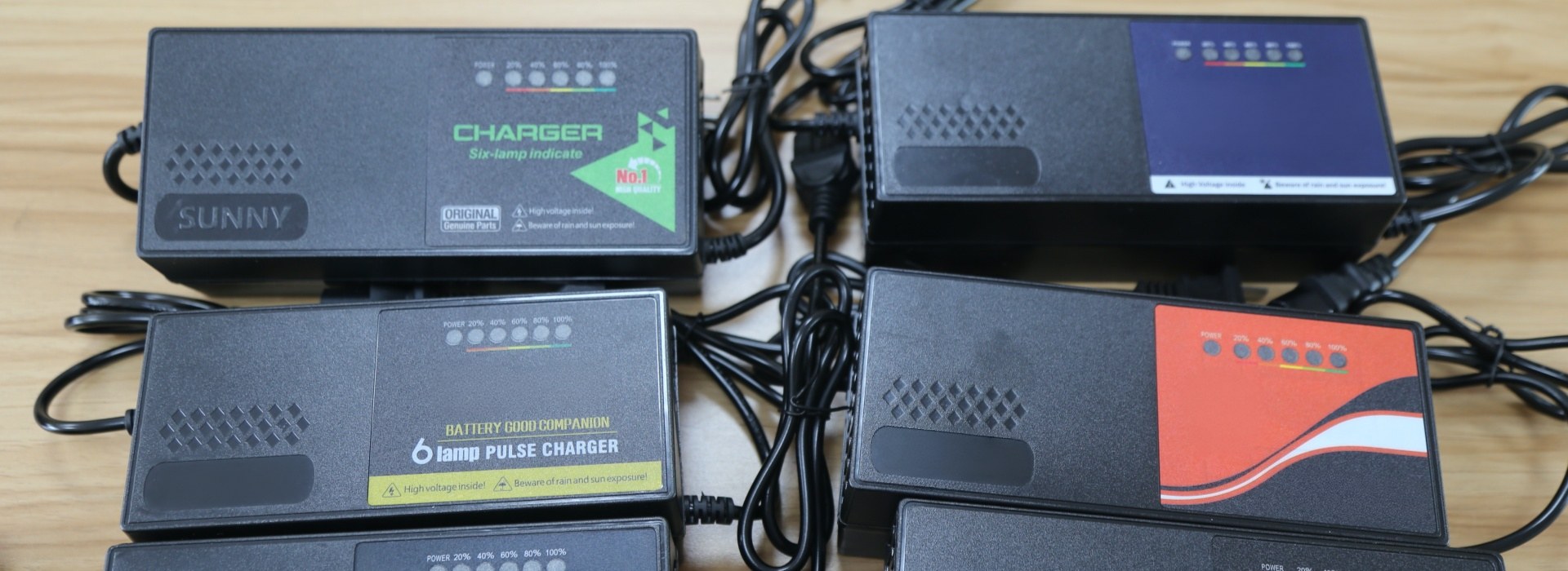Linjia custom 36V lithium battery chargers for compatible 10S NMC packs requiring 42.0V output, with project-specific charging current.