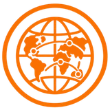 Global battery charger supply network icon for international markets