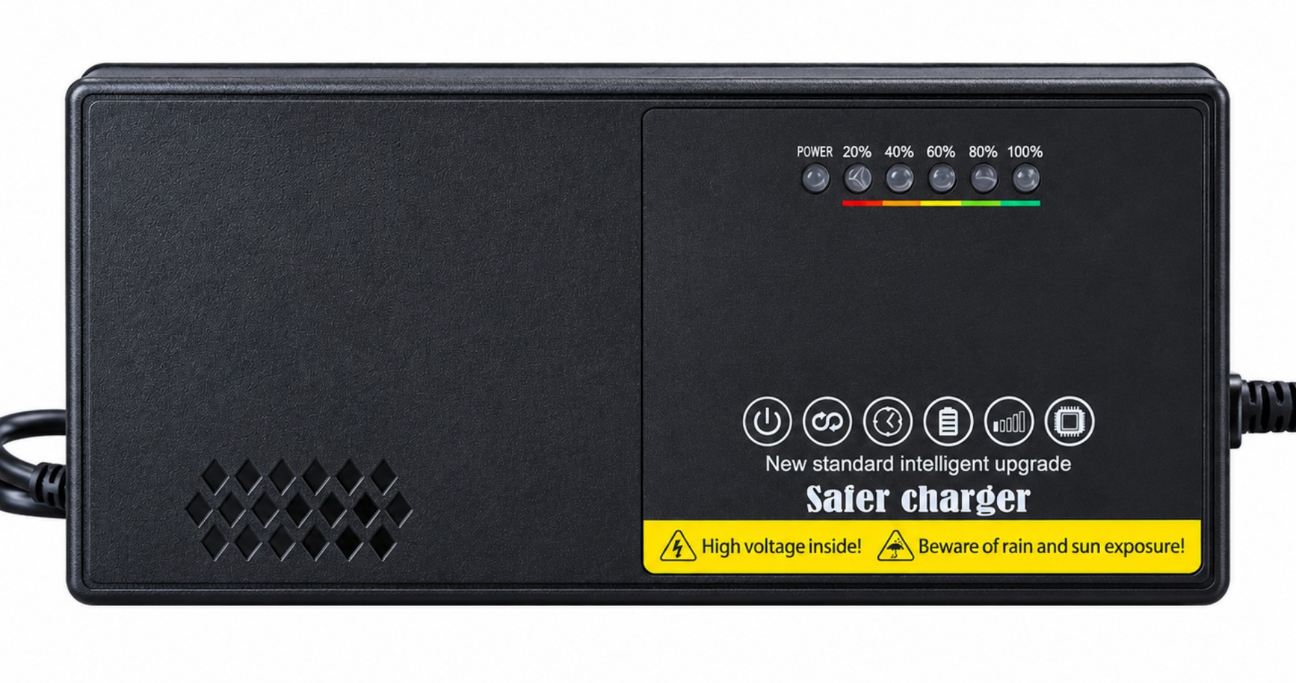 Linjia custom 48V45Ah lead-acid battery charger with 5.2A output for selected 48V 35-52Ah battery packs.